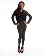 Reese Sequin Silk Hoodie in Black