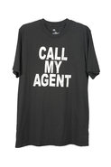 Local Celebrity Call My Agent Tee in Black
