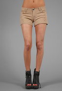 Blank Denim Suede Short in Latte