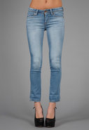 Shya Cropped Cigarette Jean in Skye