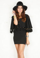 Pedro Capelet Dress in Black