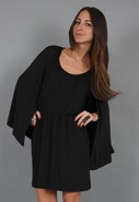Cape Dress in Jet