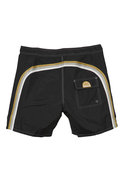 17 Inch Low Rise Boardshort in Black with Gold