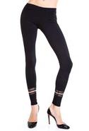 Mesh Combo Leggings in Black