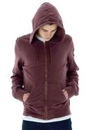 Ever Beachwood Garment Dyed Fleece Hoodie in Syrah