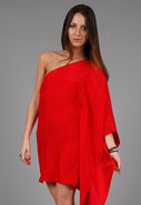 One Sleeve Kimono Dress in Many Colors