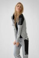 291 From Venice Long Sleeve Basic Zip Hoodie with 