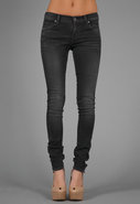 Avedon Slick Skinny Jean in Ebony