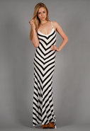 Bias Striped Long Dress in 2 colors
