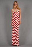 Bias Striped Long Dress in 2 colors