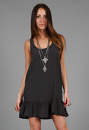 Tie Back Dress in Black
