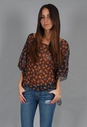 Cape Cool Top in Orange Floral
