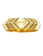 Plated Medium Stack Ring in Gold and Palladium Sil