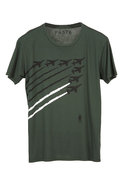 Paste   Jets   Short Sleeve Graphic Tee in Green