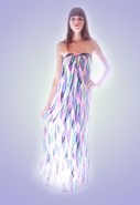 Column Dress in Feather