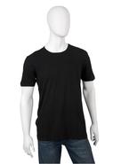 short sleeve pigment wash crew tee in black