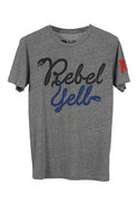 Rebel Yell RY Snake Crew Tee in Heather Grey