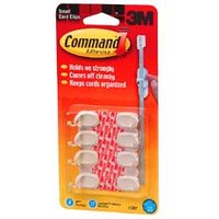 (TM) Command(TM) Damage-Free Cord Clips, Small, Pa