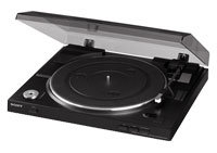 Black USB Stereo Turntable System - PS-LX300USB