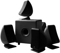 Sib&Co Series 5.1 Jet Black Home Theater Speakers 