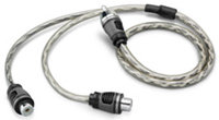 Twisted Pair Audio Y-Adapter Cable - XD-CLRAICY-1M