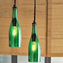 Wine Bottle Pendant Light