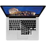 Italian Keyboard Cover - Clear w/ Black Buttons - 