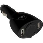 Dual USB Car Charger - Black - CA781BLK