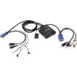 2-Port USB Cable KVM Switch Audio and Mic GCS72U
