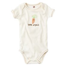 Carrot Organic Bodysuit - Ecru 0-3M