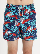 Printed Swim Trunks