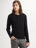 Ribbed Henley Sweater