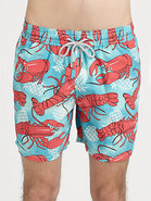 Lobster & Pineapple Swim Trunks