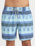 Safari Print Swim Trunks