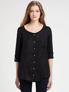 Kaeri Roll Tab Blouse