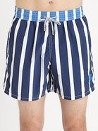Striped Swim Trunks