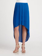 Pleated Hi-Lo Skirt
