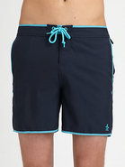 Volley Swim Trunks/Solid with Piping