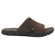 Summer Slide Sandals (Dark Brown) - Men's Sandals 