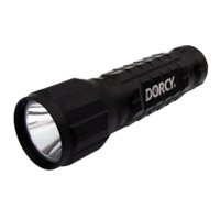 Dorcy Metal Gear LED Flashlight 3AAA 45 Lumen
