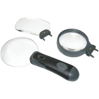 Remov-A-Lens 3-in-1 Handheld LED Magnifier Set