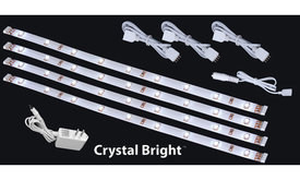 ACCSTCW    Set of (4) 10  cool white LED strips wi