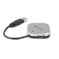 4 Port USB 2.0 Ultra Mini Hub - 4 x 4-pin  USB 2.0