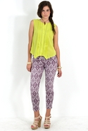 7 For All Mankind Diamond Summer Print Crop Skinny
