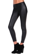 Vegan Leather Legging - Black Bean - 28
