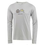 Men Game On Popcorn Long Sleeve Crusher Tee 18559