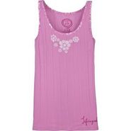 Women Siesta Rib Floral Tank 17814