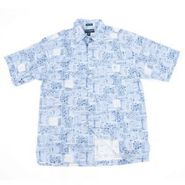 Men Tropic Sanctuary Short Sleeve Silk/Cotton Shir