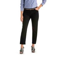 Women Gold Label Belted Audrey Slim Crop - Black 4