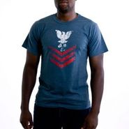 Vintage Naval Rank Insignia Blue T-Shirt 66640